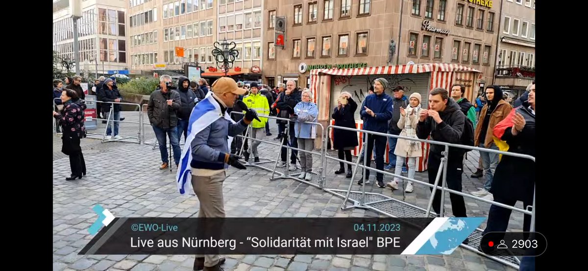 Live aus Nürnberg - „Solidarität mit #Israel“ #BPE 
 
Live auf #YouTube und auf dem Kanal von #EWOLive jeder ist eingeladen einzuschalten. 

#StandWithIsrael #Hamas #Juden #Islam #PolitischerIslam 
youtube.com/live/tcqw451G5…