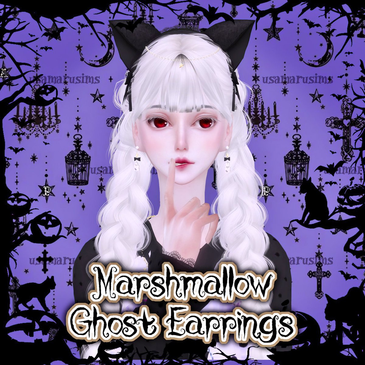 usamarusims's tweet photo. Marshmallow Ghost Earrings
#Sims4 #TheSims4 #ts4 #ts4cc #シムズ4 #simblreen https://t.co/TXTjCIzudA
