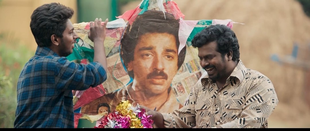 Kamaladdict7's tweet image. Ulaganayagan #KamalHaasan reference in @iamsanthanam&apos;s #80sBuildup teaser🔥