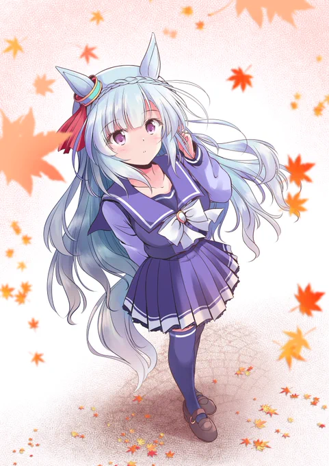 「秋風纏う照紅葉」 #ウマ娘 #メジロアルダン
