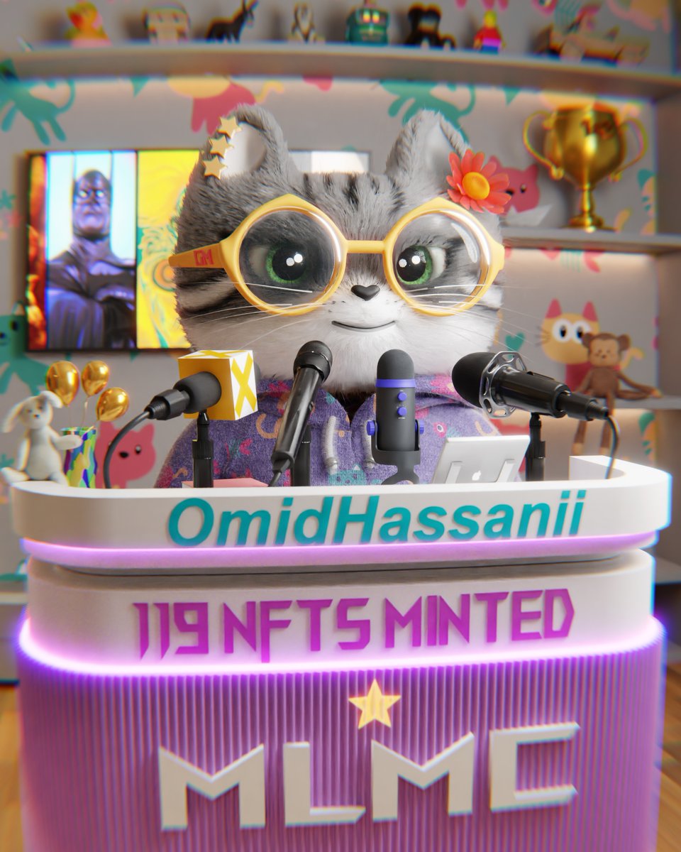 ehsan3dart's tweet image. 🔥LFGooooo🔥
⭐️119 NFTs minted⭐️
@OmidHassanii minted 1 MLMC🔥
Thank you so much ❤️🙌
📎foundation.app/collection/mlmc