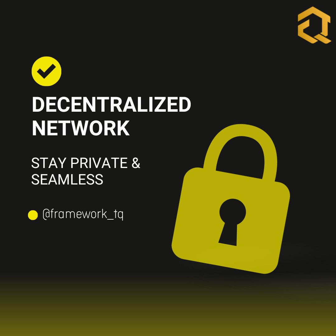 framework_tq's tweet photo. π Dive into the era of secure, decentralized digital interactions with Framework Tech. Our cutting-edge network ensures your data stays private and transactions, seamless. Say goodbye to centralized vulnerabilities.
#FrameworkTech #Decentralization #Privacy #Innovation https://t.co/9P8QAaIvoQ