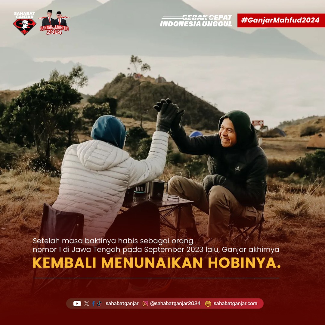Lahir di sebuah kampung kecil di lereng Gunung Lawu, kehidupan Ganjar Pranowo sangat dekat dengan alam.

Ganjar Mahfud 
#SahabatGanjar  #GanjarMahfud2024