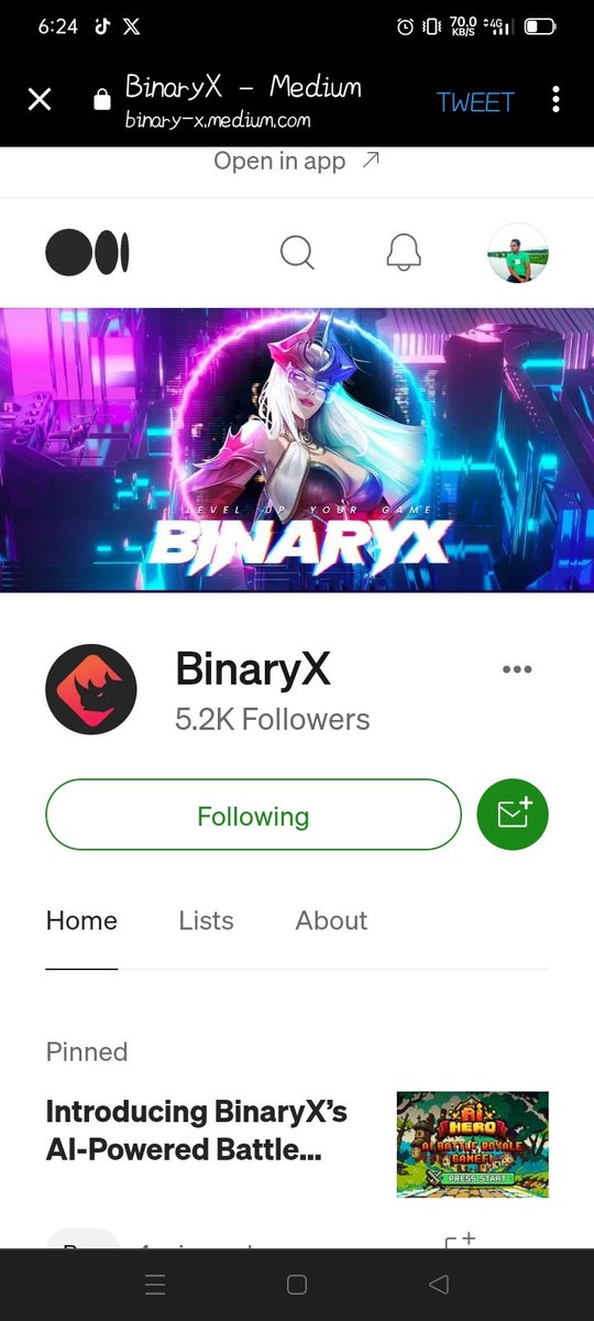 Superman465510's tweet photo. @binary_x Medium following done✅

🌼 @akther16847578 
🌼 @SarahSciAuto 

#giveaway #November #BinaryX https://t.co/vx9AN1RkMD