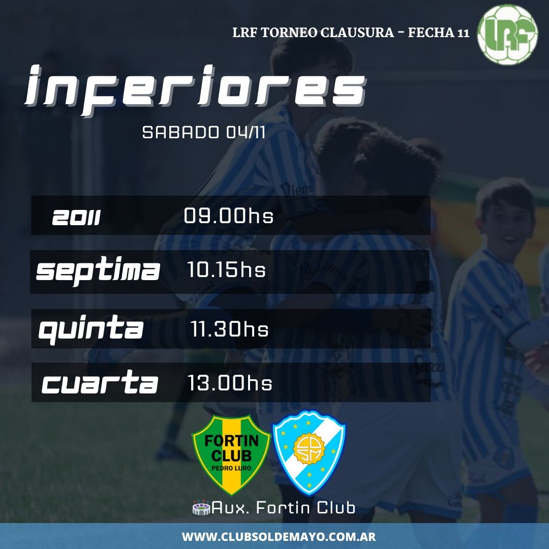 #LRF #Inferiores #CanchaAuxiliar  #fecha11
Hoy juega Sol!!!
👉Llevar reposera