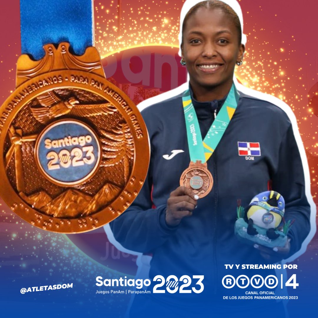 atletasdom's tweet image. Pamela se insipiró en el Karate🇩🇴🥋 de la gran veterana Karina Díaz, quien se retiró en 2021. Luego de ser campeona en #Lima2019, Pamela Rodríguez trae otra medalla, esta vez de Bronce en @santiago2023 en Karate modalidad kumite. ¡Felicidades! #PlatanoPower #OrgulloDominicano
