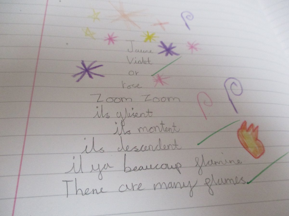 🎆 ZOOM ZOOM! Ils montent!🎆 

Year 4 have been learning a poem in French about Bonfire Night and then creating their own version of the poem.

We love to see French flourishing at GJA! 🇫🇷  

@network_primary #PrimaryLanguages