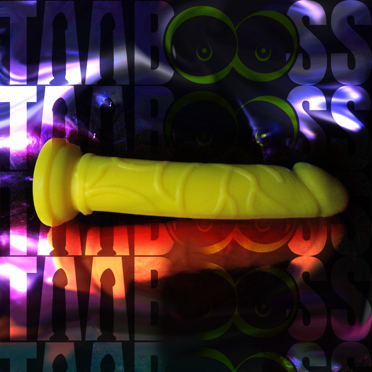 Fluorescent Yellow Dildo