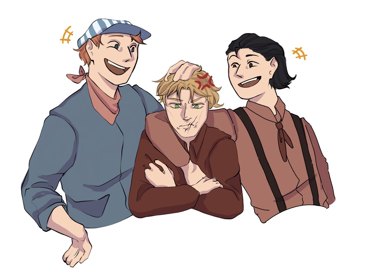 small doodle of the brothers :) that moment when you're the oldest but the smallest