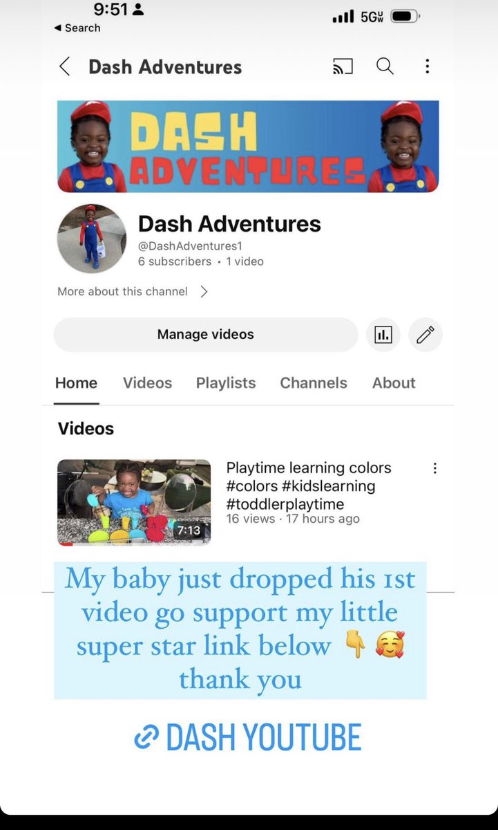 Deadrin10's tweet image. youtu.be/8gqy-XTm5uk?fe… go view my son first video