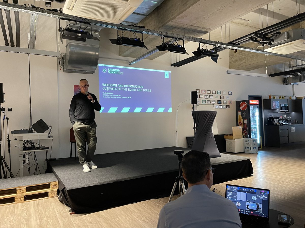 eternlwallet's tweet image. Getting started in Düsseldorf #CardanoSummit2023