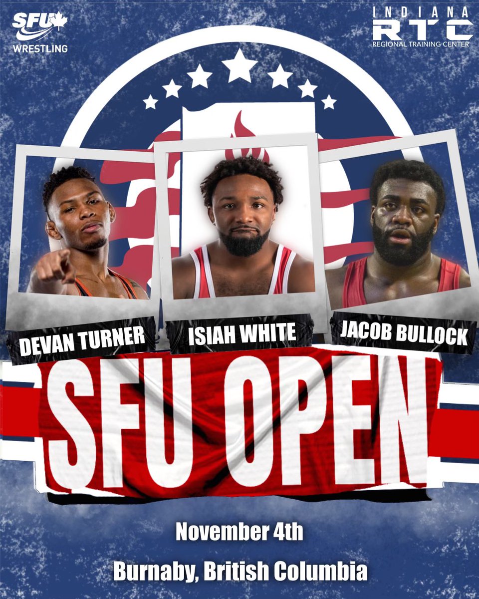 Competing today!

-Current IU/IN RTC Athlete Jacob Bullock (MFS - 125kg) and IN RTC Resident Athletes Devan Turner (MFS - 61kg) &amp; Isaiah White (MFS - 86kg) compete today at the Simon Fraser Open!

-Action begins 1pm EST!