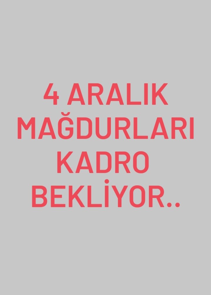 696 KHK 4 şartı sebebiyle yıllarca çalıştık 4 Aralık bir çalışan kadro alırken bizler magduriyetti yıllarca bizmedi eşitlik adalet istiyoruz magduriyettimiz giderilsn <a href="/isikhanvedat/">Prof. Dr. Vedat Işıkhan</a> @
<a href="/RTErdogan/">Recep Tayyip Erdoğan</a>   eski bakan <a href="/vedatbilgn/">Vedat Bilgin</a>  85 milyon önünde  TV söz verdi 
Taşeronu Kandırdınızmı ?