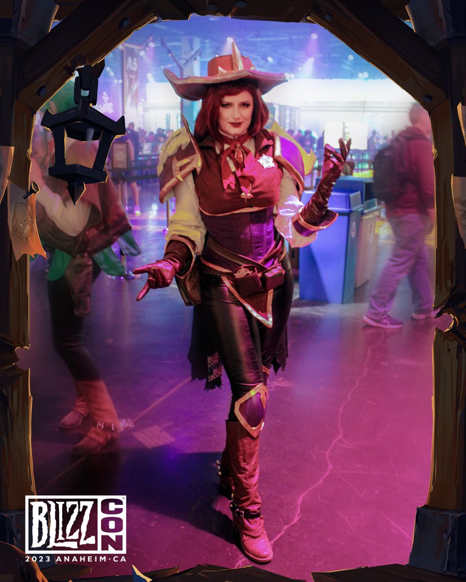 Outlaws have the best outfits 🤠 Thank you @SayakatCosplay, @PlexiCosplay, @WebHeadedHero, and @_Caoimhe_Morris for attending #BlizzCon!