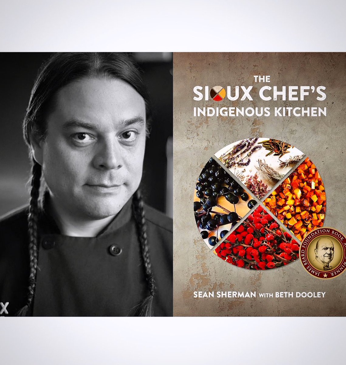 Tomorrow! Honored to host award-winning chef, author and Indigenous foodways advocate @the_sioux_chef and founder @natifs_org tomorrow at 3pm in conversation with @LoriFontanes ! @GMA @nytfood @I_LOVE_NY @NYTMetro @WestchesterTour Register at our website today! #Indigenous