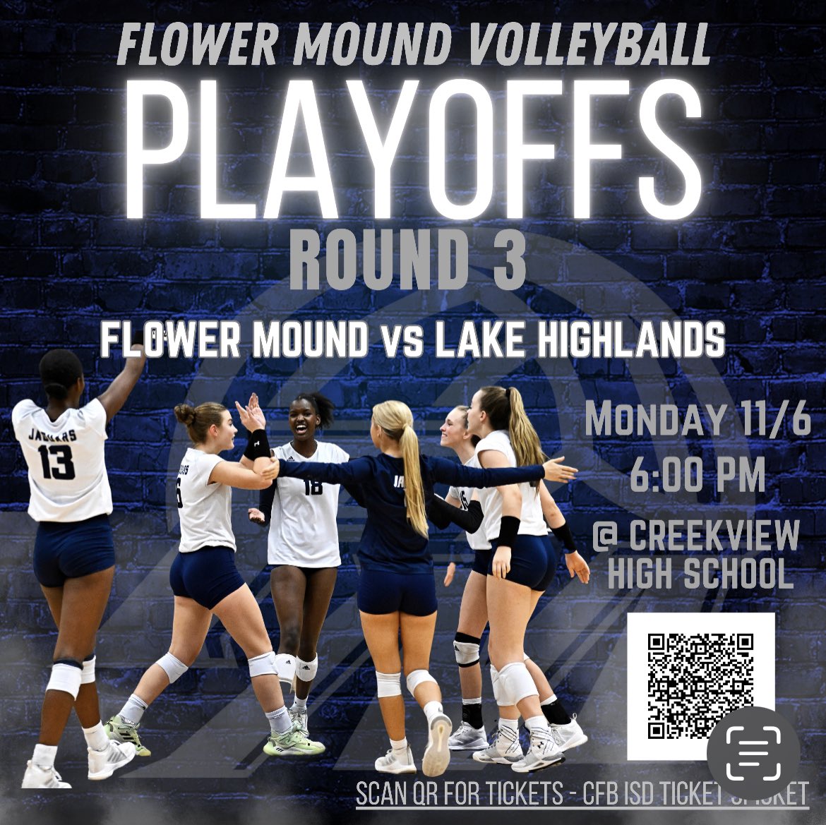 Texas High School Volleyball Playoffs.  Absolute🔥!!!!!
Come support this exciting team Monday at 6p! <a href="/fmjagsvb/">FM Jaguar VB</a>