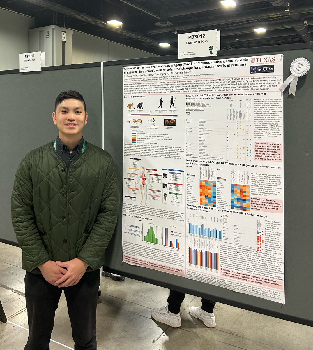 EucharistKun's tweet image. I’ll be presenting my work on leveraging genomic data for evolutionary analysis at 2:15 PM in the poster hall, come by and say hi! #ASHG23