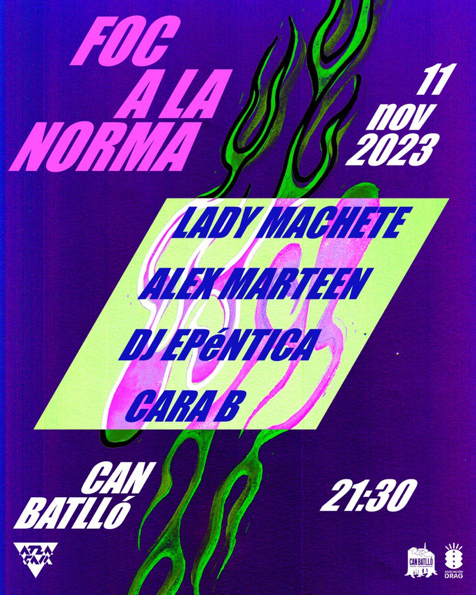 atzagaia's tweet photo. La traca final de la festa Foc a la norma🔥 del dissabte 11N a partir de les 21.30 a Can Batlló:

4️⃣ LA CARA B
Erudits de la música electrònica. Del house clàssic al pop d'avantguarda, de l’IDM més obtús al hip-hop, del reggeaton al techno. 
Ballaruques assegurades! https://t.co/ytdQ2iULfK