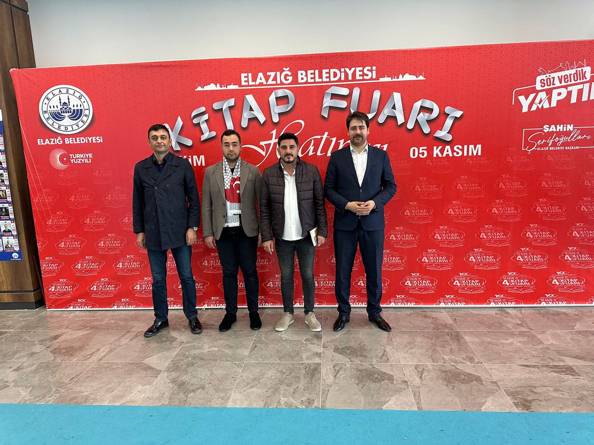 elazigaskon's tweet photo. Başkanımız ve Yönetim Kurulu üyelerimiz;
Elazığ Belediyesinin düzenlemiş olduğu Kitap Fuarını Ziyaret ettiler. 
@ASKON 
@Abdullahcinar23 
@kursadcoskun 
@ebaysak23 https://t.co/xHU9npDBXl