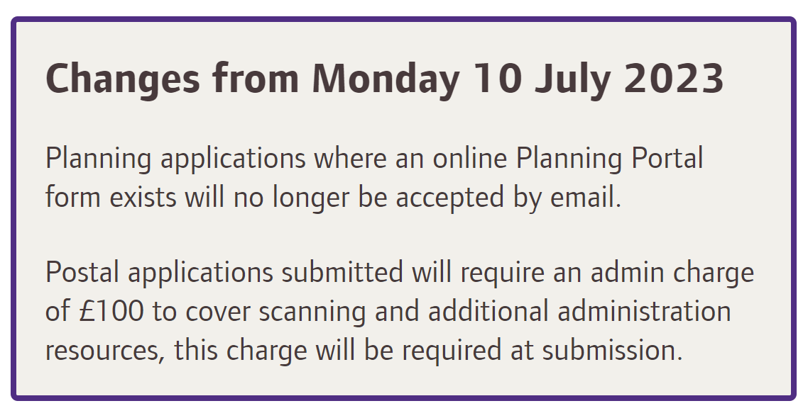 MikeGalloway's tweet photo. Charging a £100 admin fee for planning applications by post. Is this legal now? From one LPA website: #Planning https://t.co/XxzTngFxlo