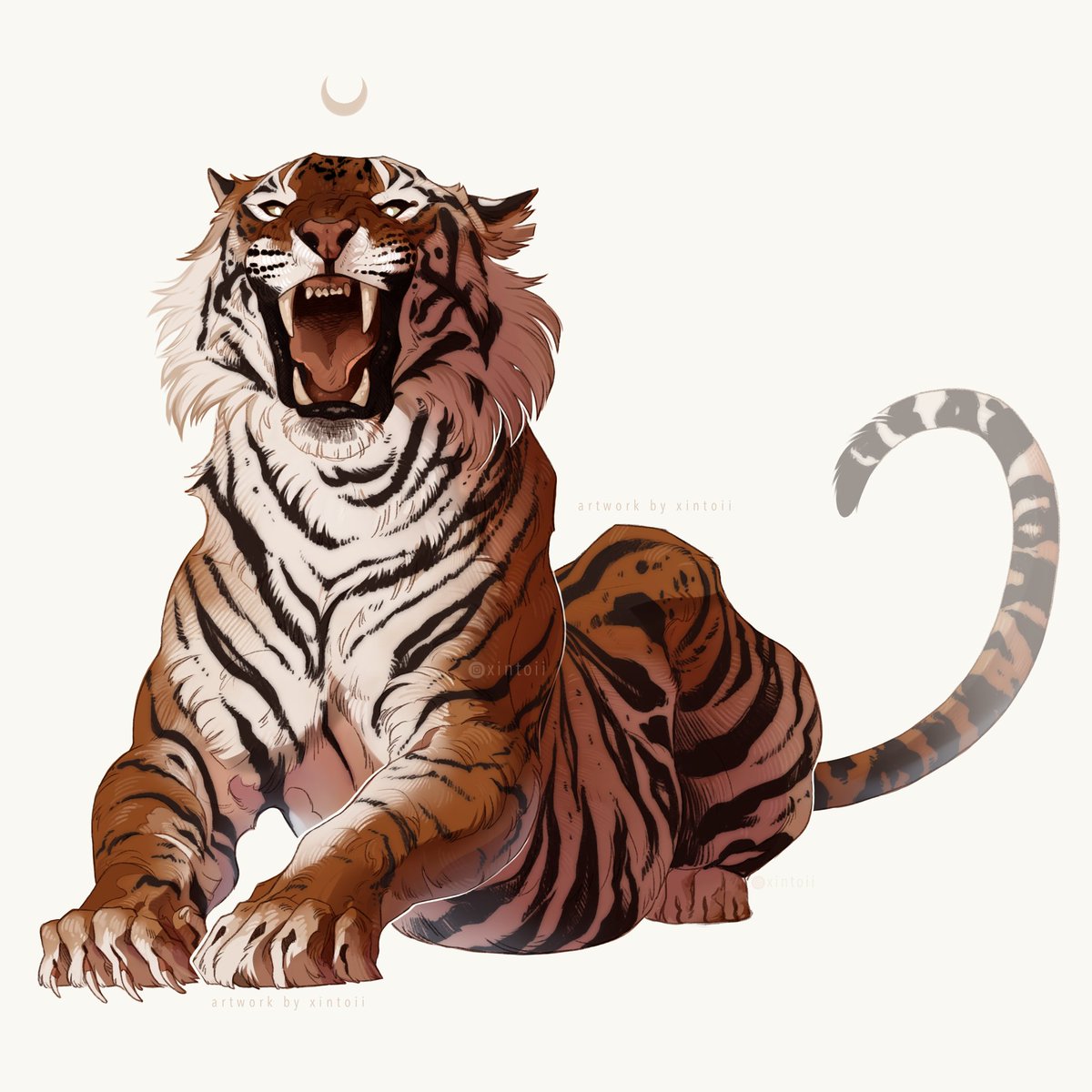 「more tigers! 」|xintoiiのイラスト