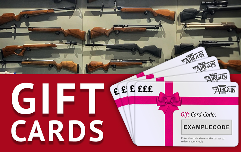 **** GIFT CARDS NOW AVAILABLE ****
We're excited to announce our e-gift cards are now available to purchase online.
Better than getting another pair of socks this Christmas 
theairguncentre.com/product/gift-c…