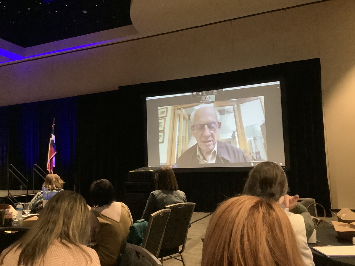 Nothing more inspiring than hearing from the infamous Stephen Krashen at #TexTESOL23!  #CISDlearns #CISDESLBIL
