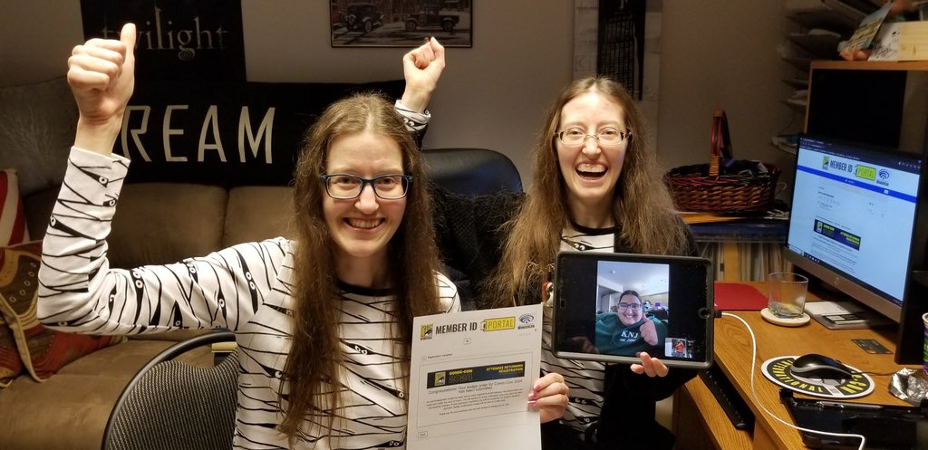 lisagoudy's tweet photo. YES!!!!! @sheldon_spock1, @naazyd7 and I are going back to @Comic_Con in 2024 for the third year in a row!!!! So exciting!!!! π€©ππππͺ
β€οΈππππ₯π #SDCC #SDCC2024 #SDCC24 #sdccreturningregistration #comicconforus #soexciting #nerdyandproud https://t.co/zlCrlimRj3