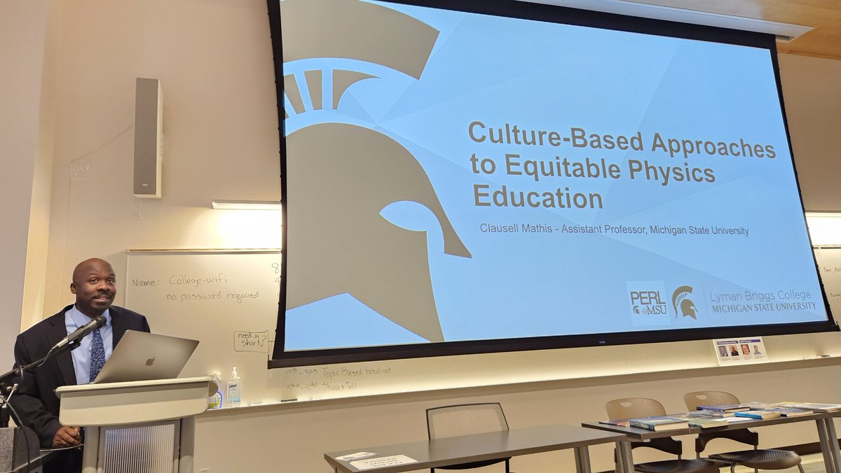 We're excited to hear from Dr. <a href="/MathisClausell/">Clausell Mathis</a> of Michigan State University about culture-based approaches to equitable physics education.