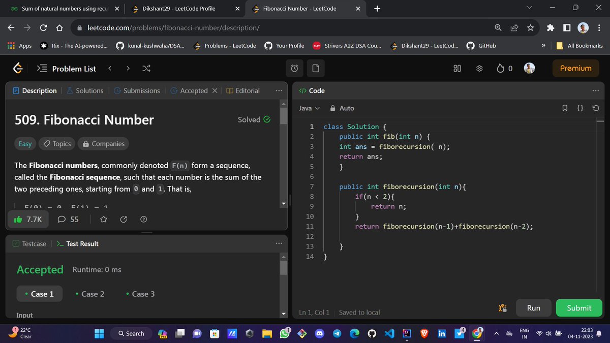 Dikshantk29's tweet image. On Day 44 of my #JavaDSA100DaysChallenge, I&apos;m striking a balance between revising crucial concepts, dedicated practice, and managing semester exams. 📚📝💻
Managing priorities is essential for a successful journey. 💪🚀 #CodingJourney  #ExamPreparation #DataStructures #Algorithms