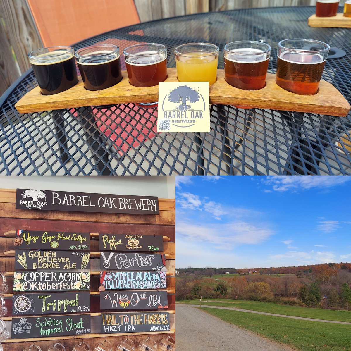 Enjoying the scenery @BarrelOak_Wine with #Stout , #Porter , #Oktoberfest , #Tripel , #Pumpkinbeer , #BlondeAle .

#beerpodcast #craftbeer #vabeer #virginiabeer #farmbrewery