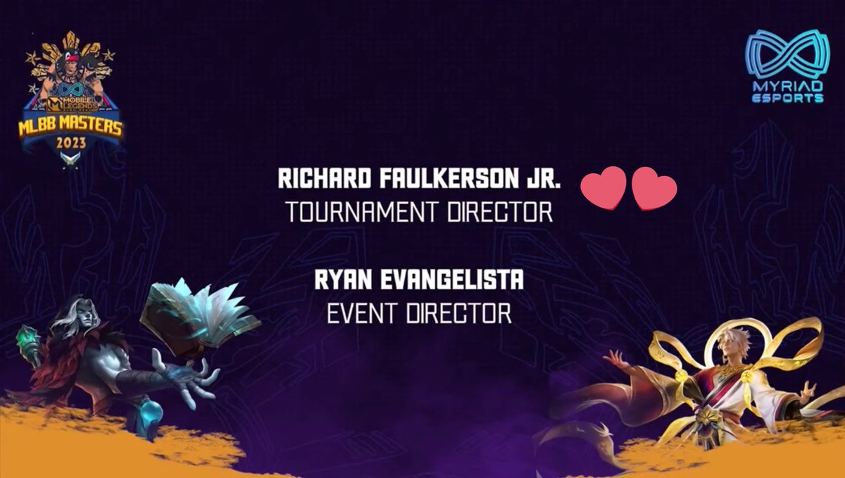 And of course, the man who never settles and who always finds something new to learn and experience…

CEO, Producer, Tournament Director RICHARD FAULKERSON JR.

Happy and proud supporter here 🙋🏻‍♀️🙋🏻‍♀️🙋🏻‍♀️

Congrats @aldenrichards02! 🥰🙌🏻

#MyriadxMLBBMastersS1 
#MyriadEsports