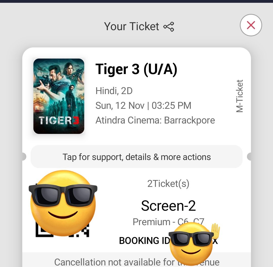 koiri_mayur's tweet photo. #Tiger3Diwali2023 ...
#tiger3firstdayfirstshow 
#Diwali2023 ...
#advancebooking ...
#SalmanKhan ..
#Salmankhanfans ...#SpyUniverse ....
#Kolkata .... https://t.co/EE98WZb6pu