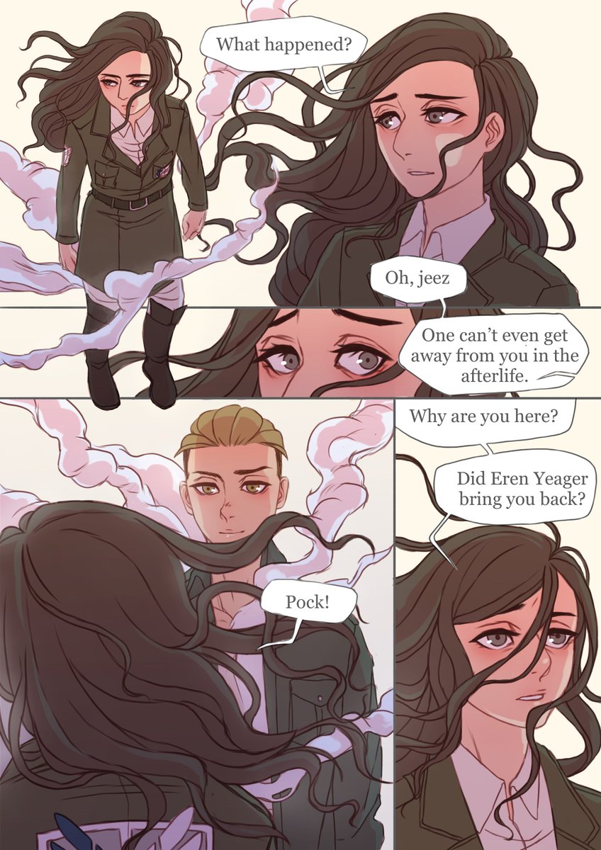 LIZA_ILSA's tweet photo. so, i figured that today would be appropriate to share the comic i made for the pokopiku zine a year ago...

#AttackOnTitan https://t.co/lCv9nxTUC0