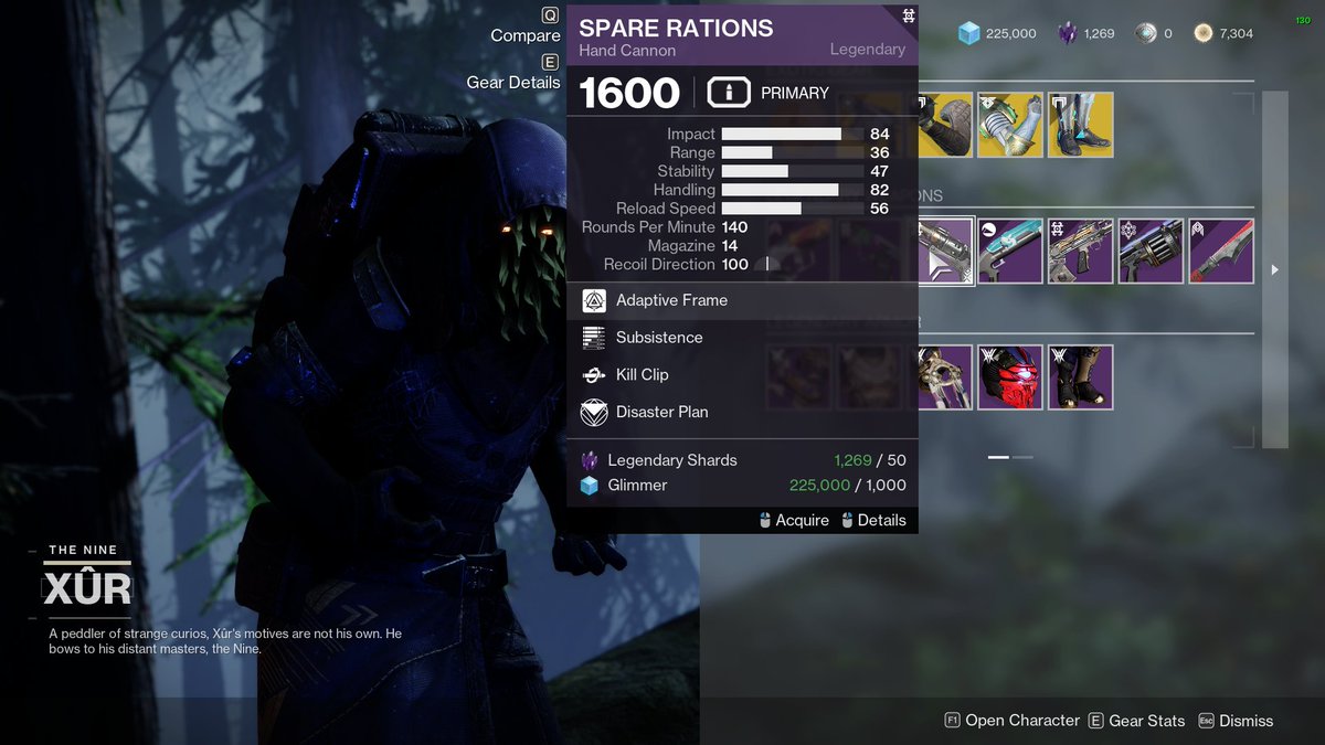 HeyItsHam1's tweet photo. Make sure to pick these rolls up this week. No good armor this week at Xur. https://t.co/HgFe2GooGr