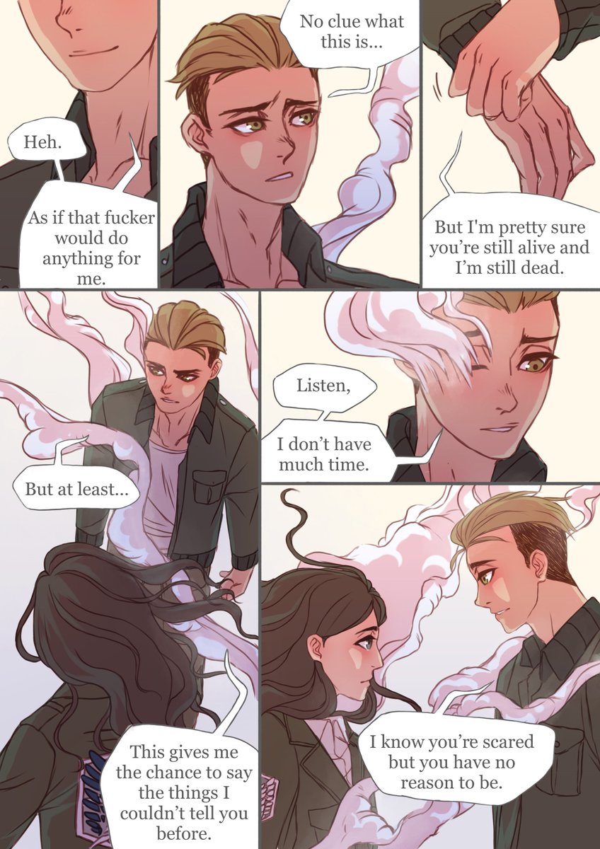 LIZA_ILSA's tweet photo. so, i figured that today would be appropriate to share the comic i made for the pokopiku zine a year ago...

#AttackOnTitan https://t.co/lCv9nxTUC0