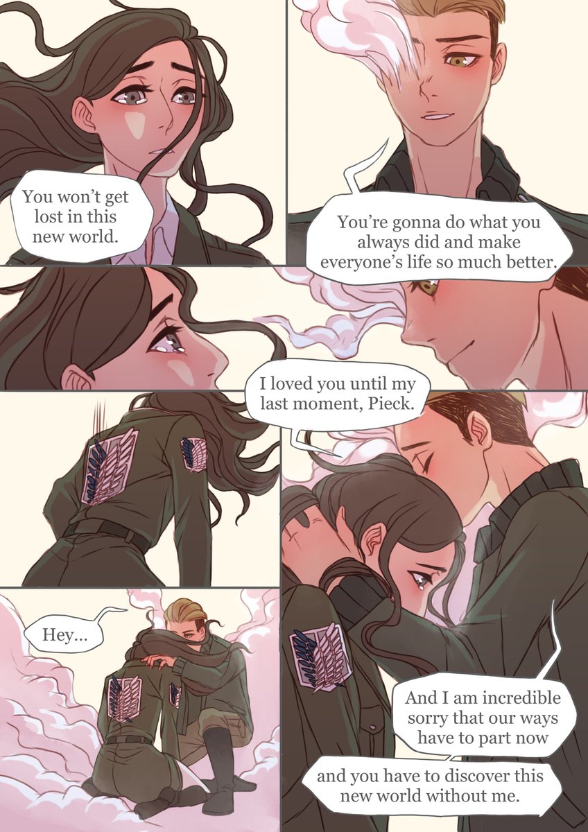LIZA_ILSA's tweet photo. so, i figured that today would be appropriate to share the comic i made for the pokopiku zine a year ago...

#AttackOnTitan https://t.co/lCv9nxTUC0