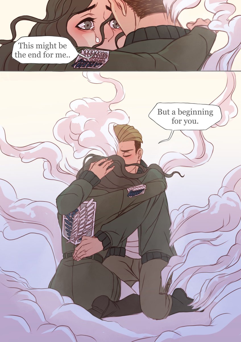 LIZA_ILSA's tweet photo. so, i figured that today would be appropriate to share the comic i made for the pokopiku zine a year ago...

#AttackOnTitan https://t.co/lCv9nxTUC0