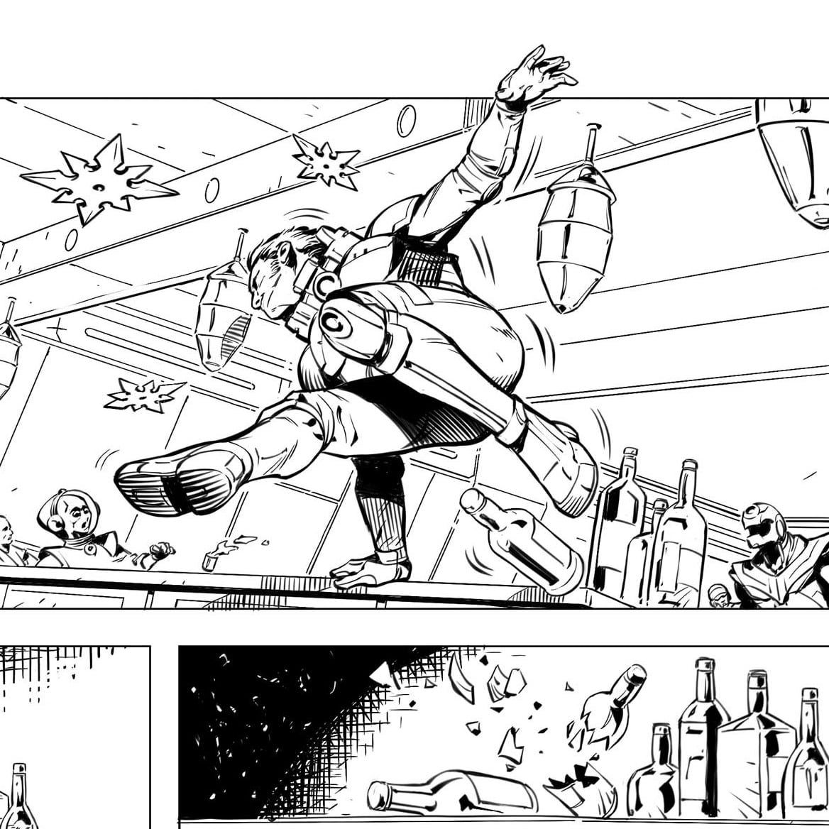 ExMakarov's tweet photo. Just run! And jump;)

#AlexExMakarov #comicsartist #comicwork #comic #inkdrawings #jump #escape #scificomics #cyberpunkcomic #brawl #TemurSchelm #RforRegress #lineart #action #retrofuture #indicomics #instaartist #clipstudio https://t.co/88pA65JHng