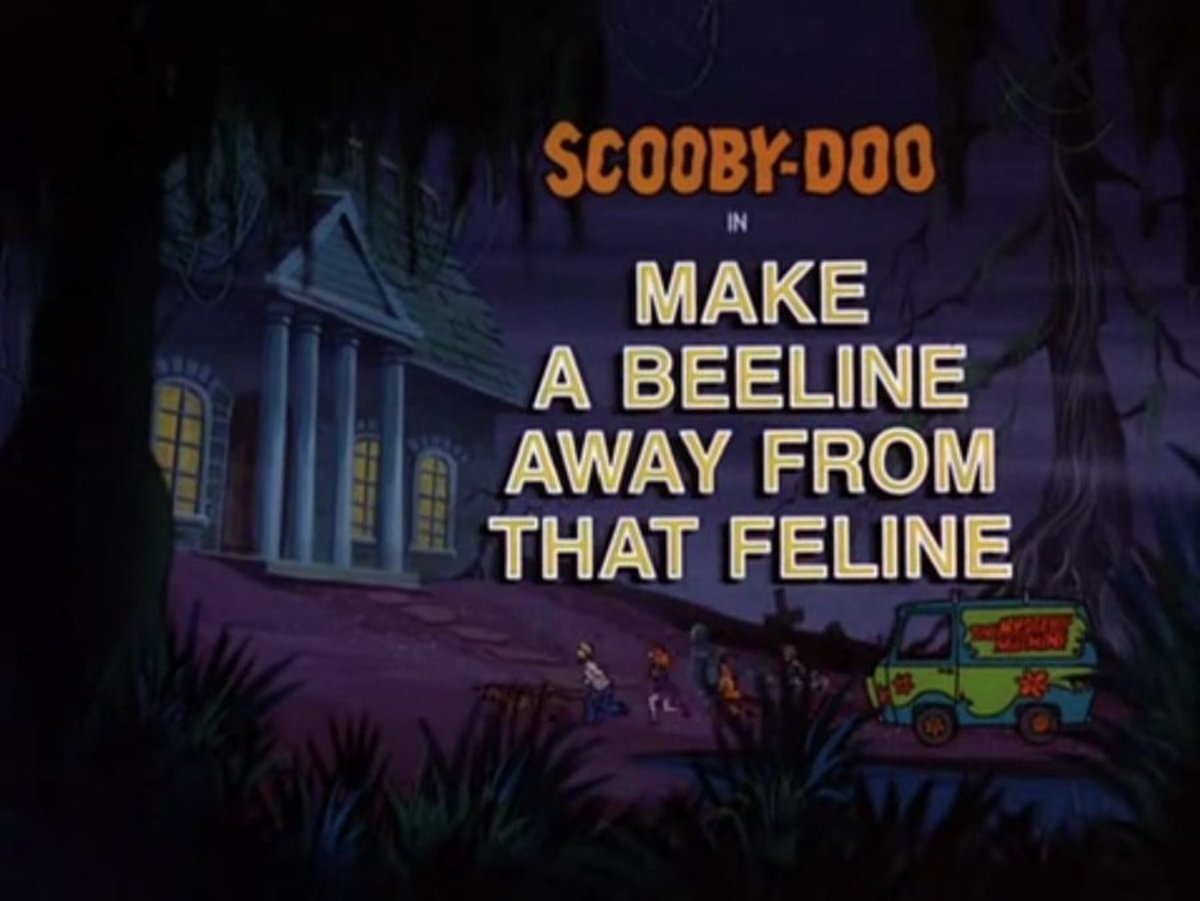 ScoobyandCam's tweet photo. Happy 45th Anniversary to “Make a Beeline Away from that Feline”. This episode is from “The Scooby-Doo Show” Season 3, episode 9. This episode aired on November 4th, 1978 on ABC
#ScoobyDoo #TheScoobyDooShow #CatCreature #Fred #Velma #Shaggy #Daphne https://t.co/Vr4mKHWcO6