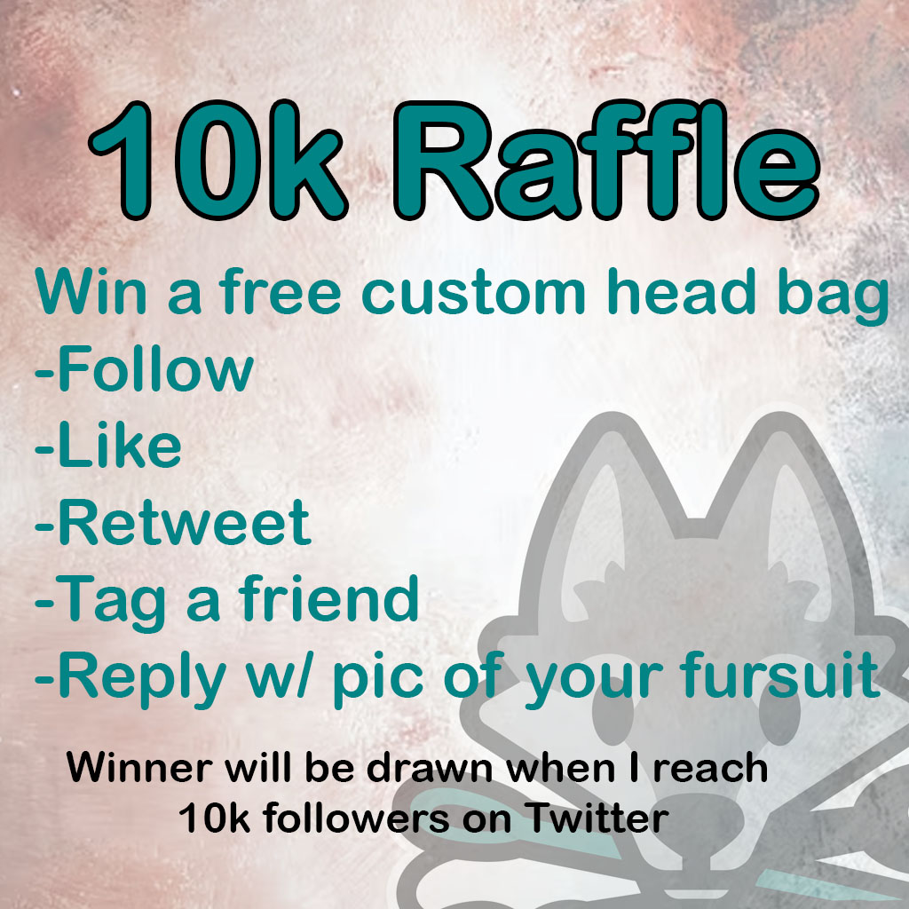 I am raffling off a free custom head bag! To participate you must: -Follow me -Like & Retweet (no QRT) -Reply w/ a photo of your head & tag a friend who you think needs a head bag There will be 1 winner chosen at random once I hit 10k followers. Winner will need to make a DTD.