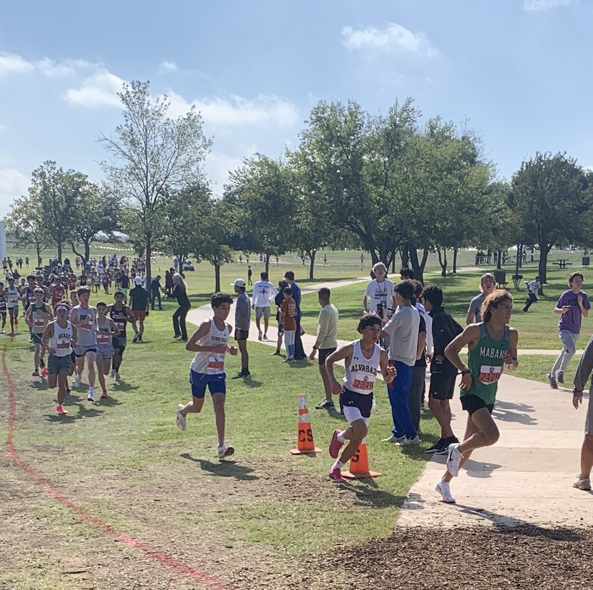 TxMattKimball's tweet image. Tyrus ran well at State.  He had a PR at 16:50 and finished 43rd of 150 runners!! @SHSRaiderXC