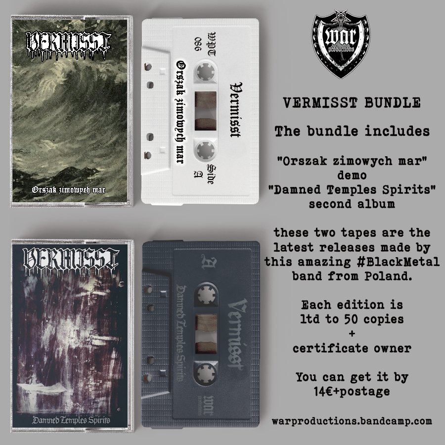 #OurRelease

From today and till 11 November we have a #Bundle for you. 

Check the image.

Order via warproductions@gmail.com

#WarProductions
#SupportTheUnderground
#OurRelease
#BlackMetal
#BlackMetalTapes
#TapeKvlt
#Kvlt