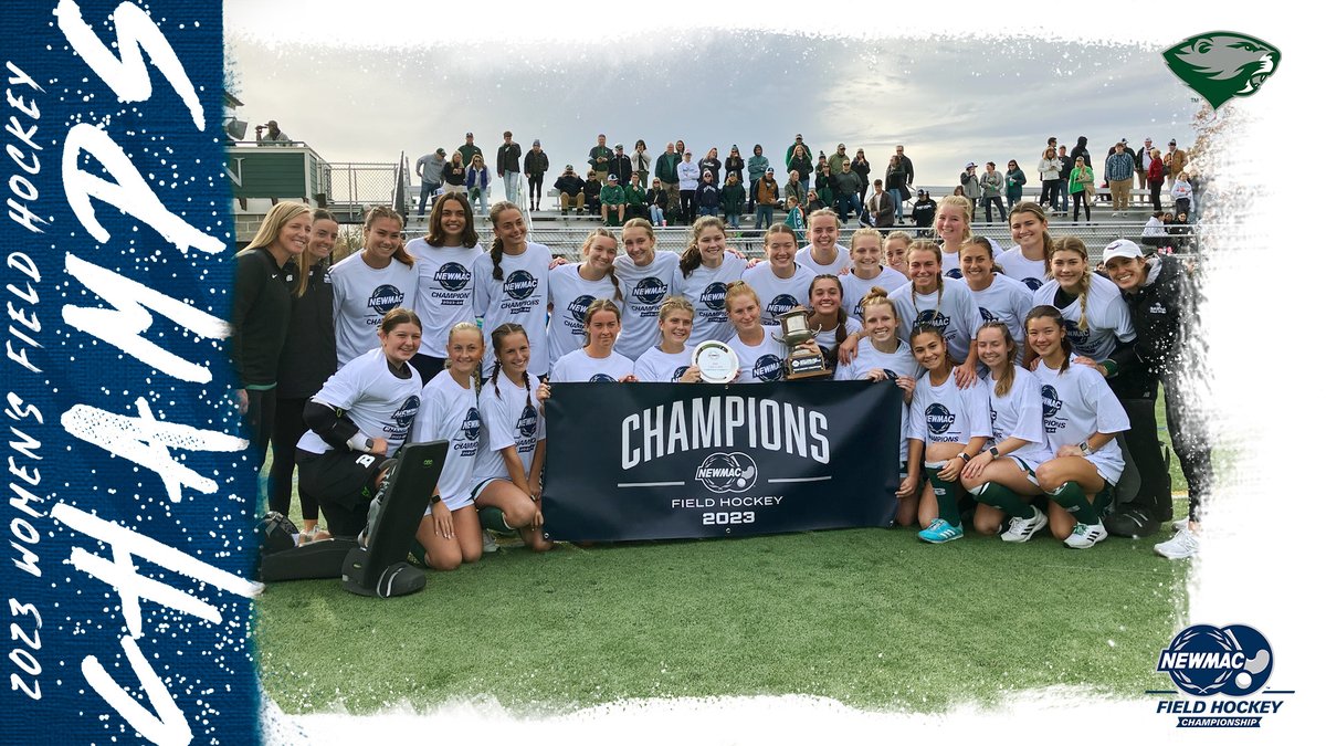 NEWMACsports's tweet photo. The first trophy of the day goes to @BabsonAthletics, as they win their 3rd straight NEWMAC Field Hockey Championship, 3-1 over MIT.
#GoNEWMAC // #NEWMACChamps https://t.co/eMrFRlGlp5