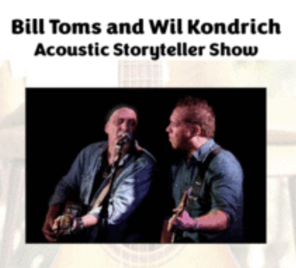 Tonight .⁦<a href="/Kollar_Club/">KOLLAR  CLUB</a>⁩ !
Bill Toms &amp; Wil Kondrich acoustic storyteller show at 7:30pm!
Featuring food by “ HEY TABOULI !!!”  ⁦<a href="/BillToms/">bill toms</a>⁩ #wilkondrich #billtoms #acoustic  #pittsburgh #kollarclub #pgh