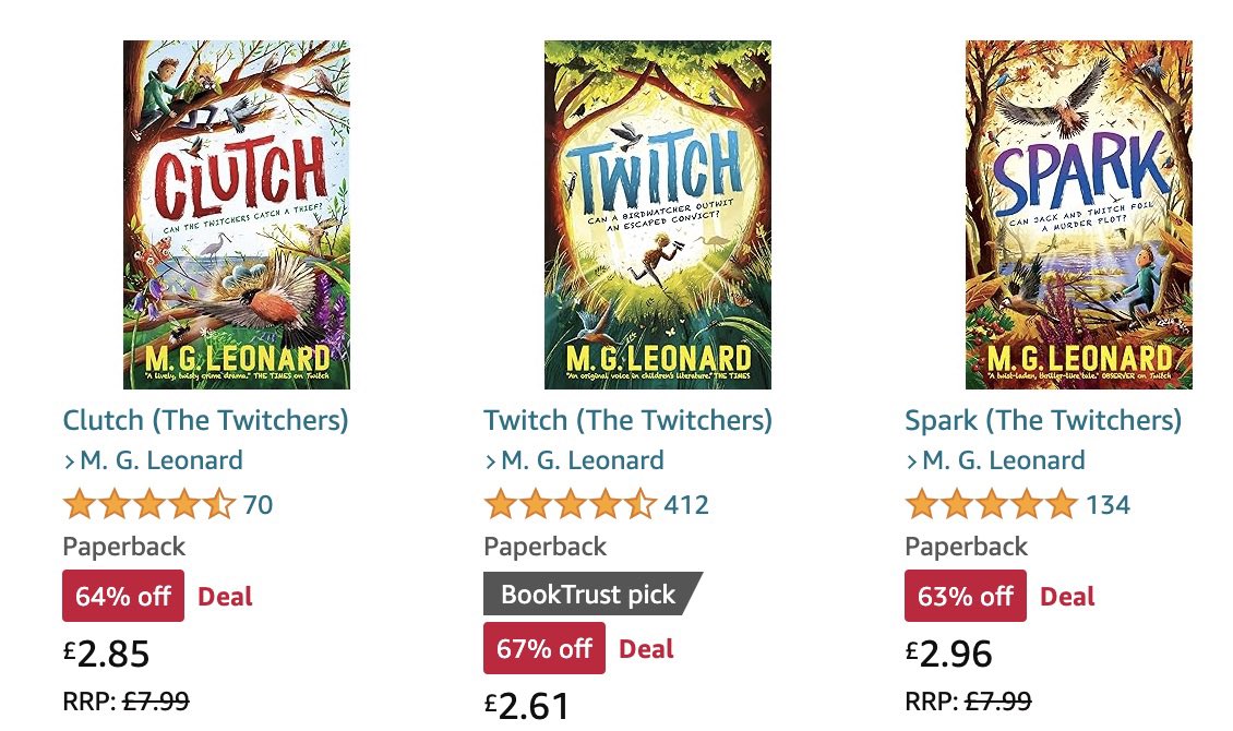 MGLnrd's tweet photo. For school libraries, parents on a budget, or curious folk, you can get the 3 books in The Twitchers series for the price of one book right now on the website with the same name as a rainforest. https://t.co/8Dgstxu8Kx
