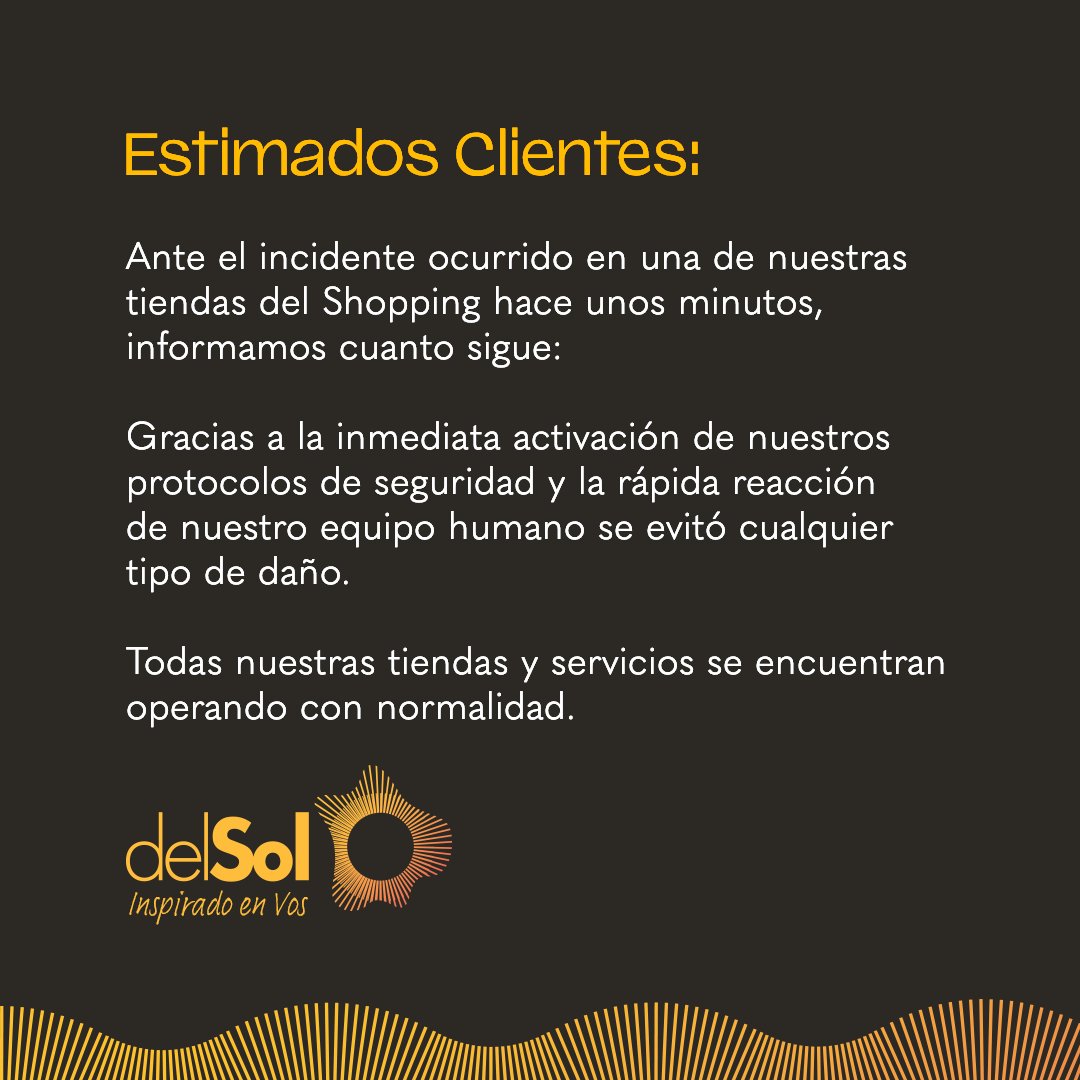 delsol_py's tweet image. Estimados clientes: todas nuestras tiendas y servicios se encuentran operando con normalidad.