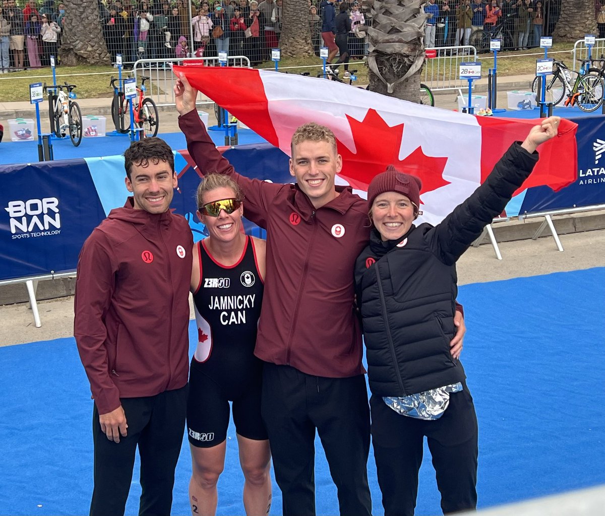 Canadian Triathletes Battle to Bronze in Mixed Team Relay at 2023 Pan American Games … Team Canada shakes off pre-race adversity, shuffles relay lineup to deliver podium performance.   triathloncanada.com/canadian-triat…