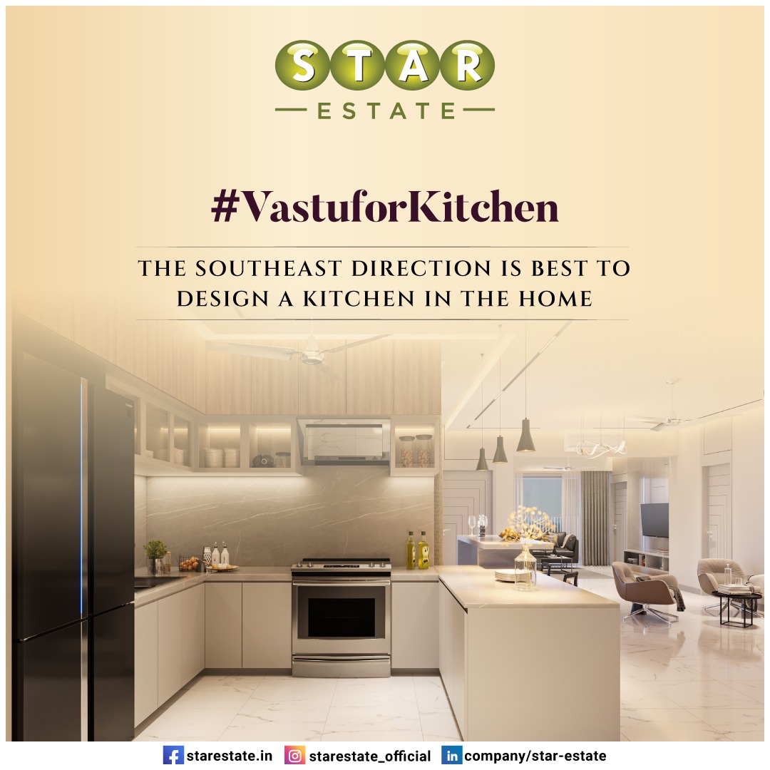 The kitchen is the heart of a home, so #whynot design it impeccably? Get a choicest layout while considering Vastu to experience prosperity along with tempting delicacies every day. 
#starestate #vastuforkitchen #kitchenvastu #kitchendesign #kitchenlayout #topicalpost