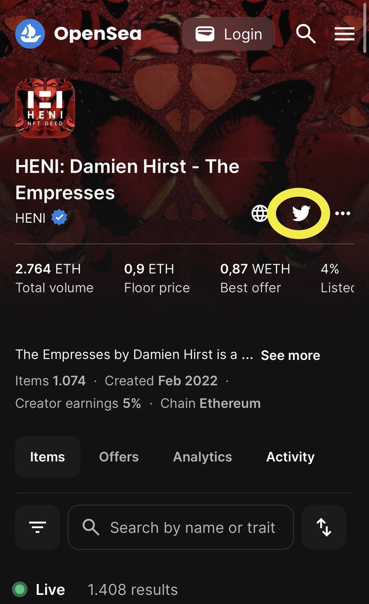 Dear <a href="/opensea/">OpenSea</a> ,

Why the “X” isn’t still updated?